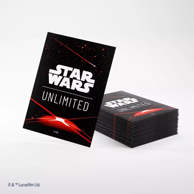 Ochranné obaly na karty Gamegenic - Star Wars: Unlimited Art Double Sleeving Pack Space Red (61 ks)