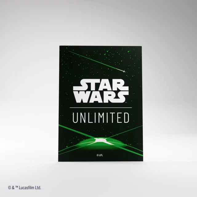 Ochranné obaly na karty Gamegenic - Star Wars: Unlimited Art Sleeves Card Back Green (61 ks)