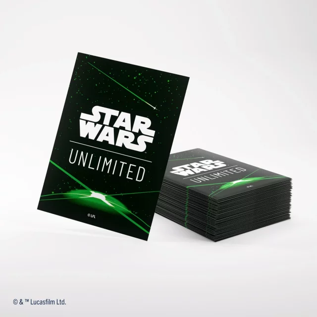 Ochranné obaly na karty Gamegenic - Star Wars: Unlimited Art Sleeves Card Back Green (62 ks)