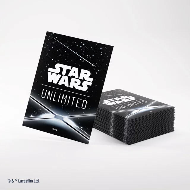 Ochranné obaly na karty Gamegenic - Star Wars: Unlimited Art Sleeves Logo Black (61 ks)