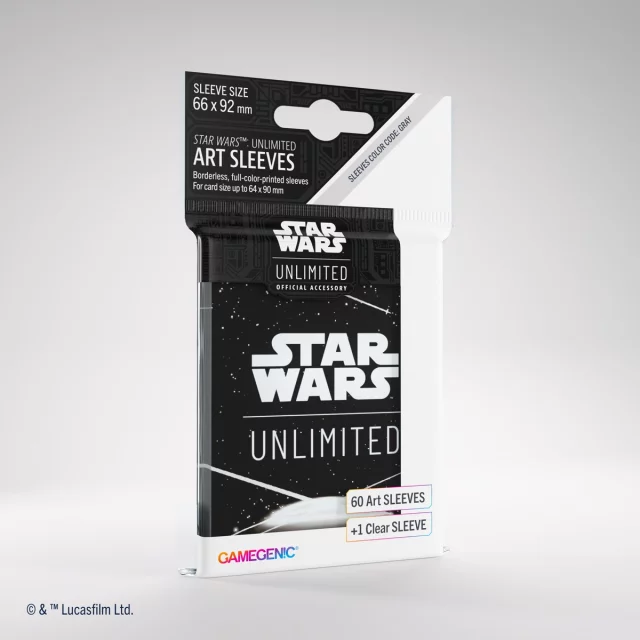 Ochranné obaly na karty Gamegenic - Star Wars: Unlimited Art Sleeves Logo Black (61 ks)