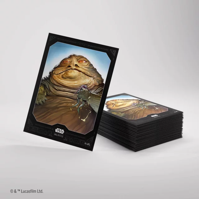Ochranné obaly na karty Gamegenic - Star Wars: Unlimited: Premium Art Sleeves Jabba the Hutt (60 ks)