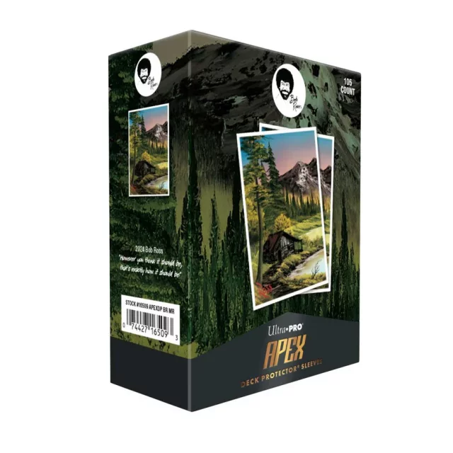 Ochranné obaly na karty Ultra PRO - Bob Ross: Mountain Retreat Apex Deck Protectors Sleeves (105 ks)