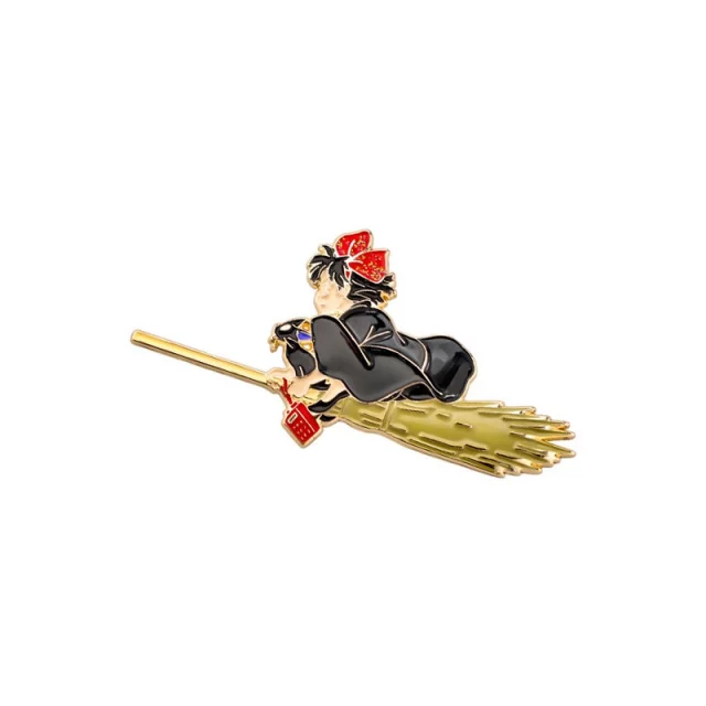Odznak Ghibli - Kiki on Broom Metal (Kiki's Delivery Service)