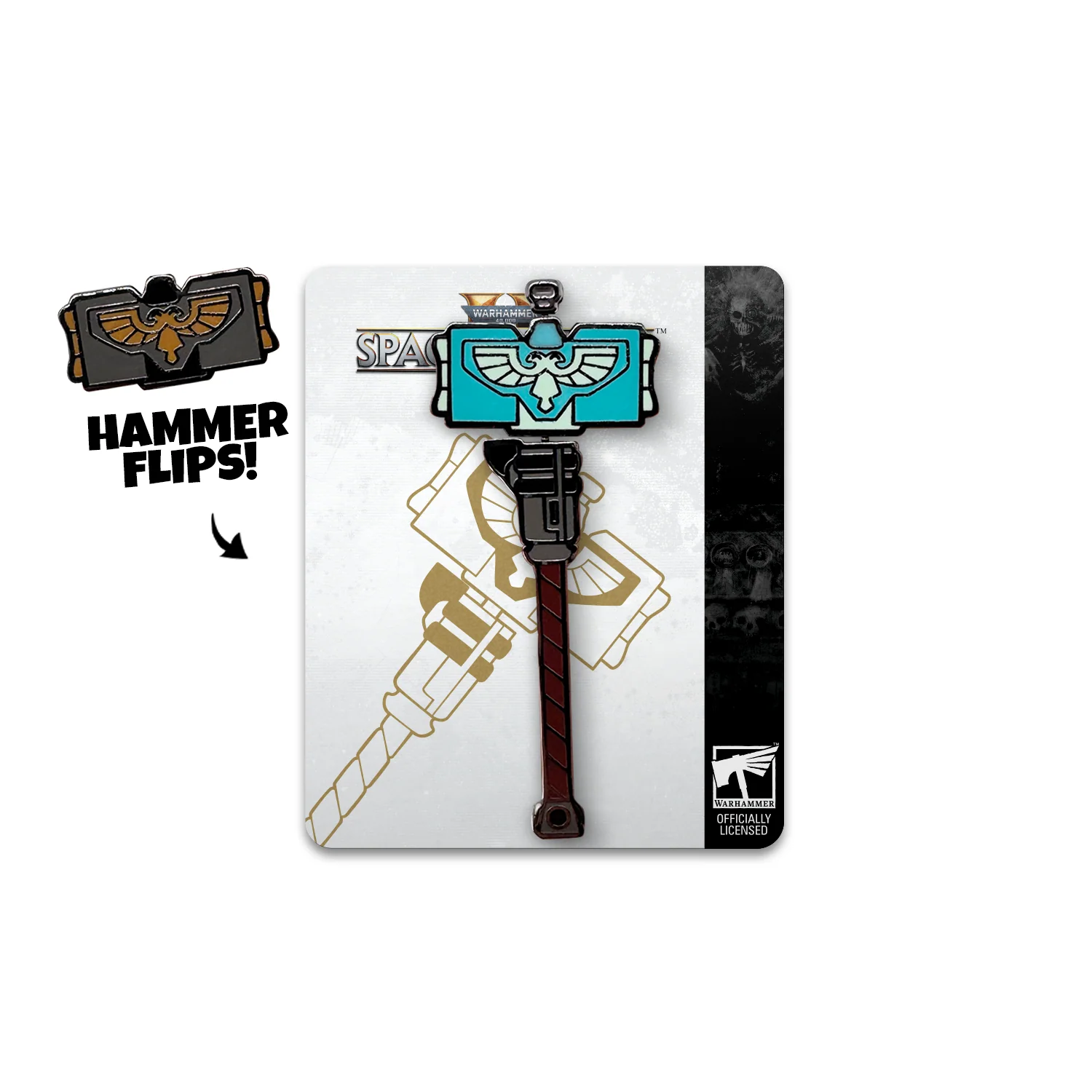 Odznak Warhammer 40k - Thunder Hammer Pin (Youtooz)