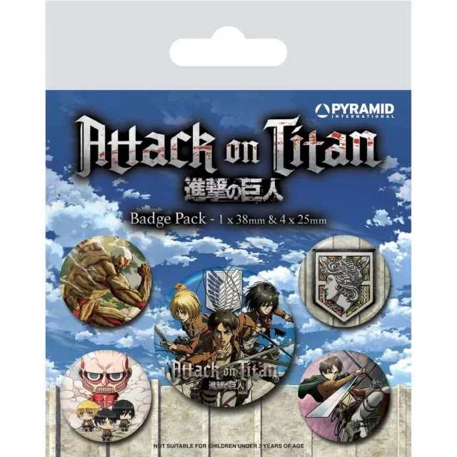 Odznaky Attack on Titan - S3 Badge Pack