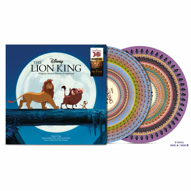 Oficiální soundtrack The Lion King na LP (zoetrope)