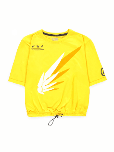Overwatch dámské tričko cropped Mercy - Velikost: L (PC)