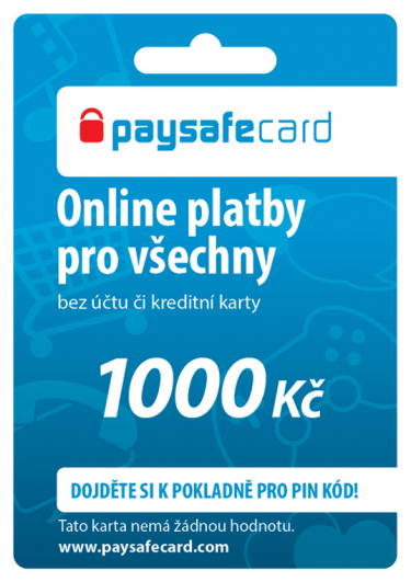 Paysafecard - 1000 Kč (DIGITAL)