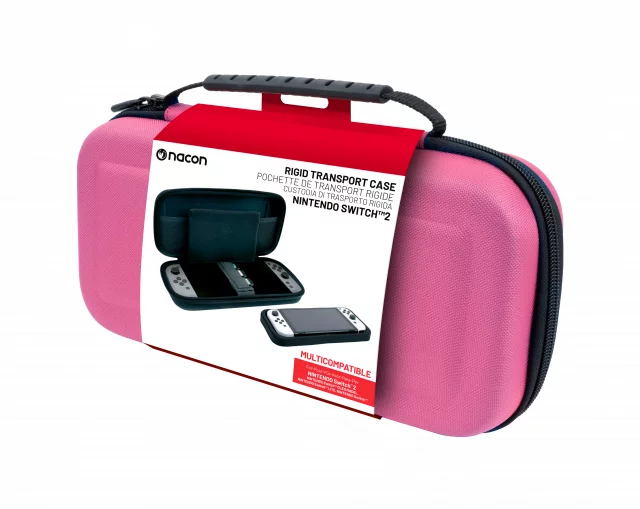 Pevné přepravní pouzdro pro Nintendo Switch 2 - Pink (Switch & Lite & OLED Model)