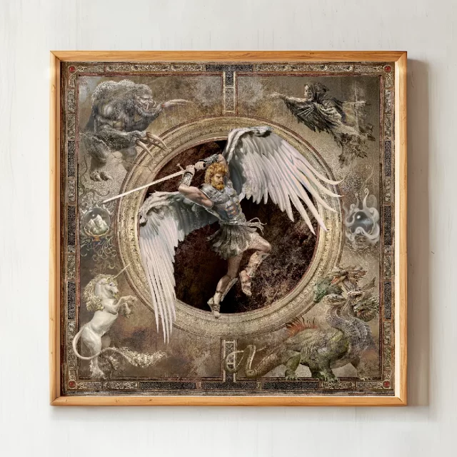 Plakát Heroes of Might and Magic III - Dragons, Archangel & Archdevil (sada 3 kusů)