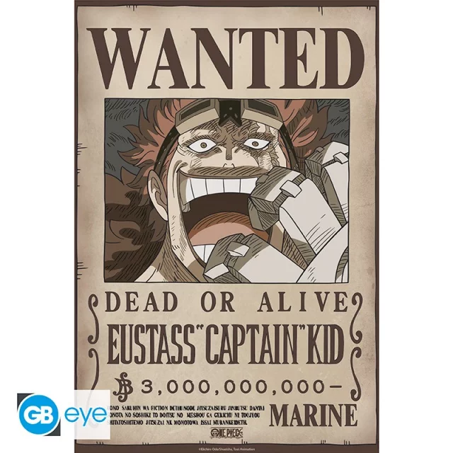 Plakát One Piece - Wanted Kid Wano