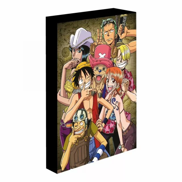 Plakát One Piece - Luffy's Crew (plakát na plátně s LED osvětlením)