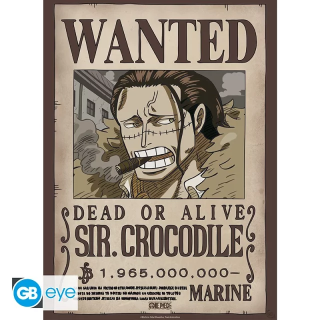 Plakát One Piece - Wanted Crocodile Wano