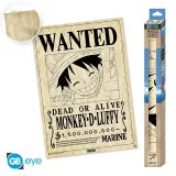 Plakát One Piece - Wanted Luffy Parchment