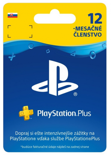 PlayStation Plus - členství na 12 měsíců  pro SK účet (PS DIGITAL) (DIGITAL)