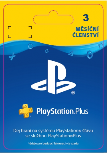 PlayStation Plus - členství na 3 měsíc - 15% sleva (PS4 DIGITAL) (PS4)