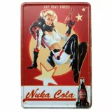 Plechová cedule Fallout - Nuka Cola Girl