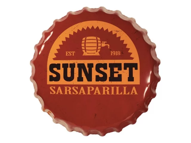 Plechová cedule Fallout - Sunset Sarsaparilla