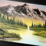 Podložka pod myš Bob Ross - Mountain Retreat