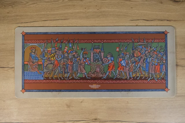 Podložka pod myš Kingdom Come: Deliverance II - Iluminace (90 × 40 cm)