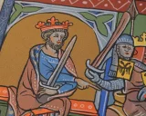 Podložka pod myš Kingdom Come: Deliverance II - Iluminace (90 × 40 cm)