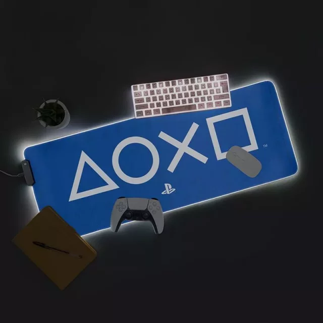 Podložka pod myš PlayStation - Symbols (RGB podsvícení)