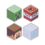 Podtácky Minecraft - Metal Coasters (4 ks)