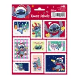 Popisovací štítky Lilo & Stitch - Stitch Christmas (samolepicí)