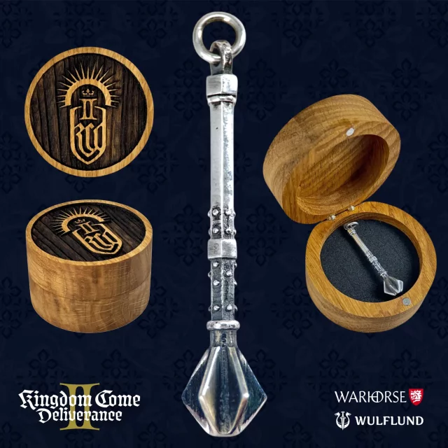 Přívěsek Kingdom Come: Deliverance II - Palcát Jan Žižka + krabička (stříbrný)