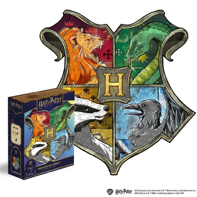 Puzzle Harry Potter - Hogwarts Crest (dřevěné)