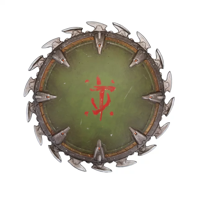 Replika DOOM: The Dark Ages - Plaketa na zeď Shield Saw (Dark Horse)