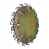 Replika DOOM: The Dark Ages - Plaketa na zeď Shield Saw (Dark Horse)