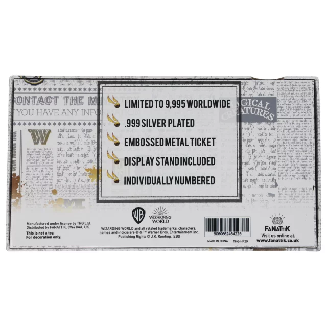 Replika Harry Potter - Quidditch World Cup Ticket