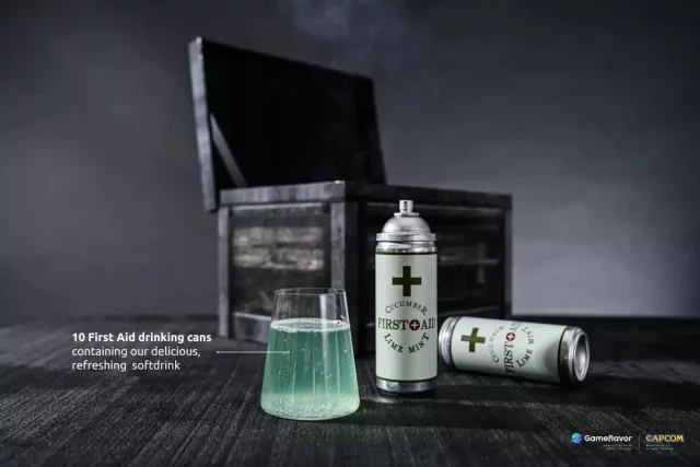 Replika Resident Evil - First Aid Drink Collector's Box (prémiové nápoje) (rozbaleno)