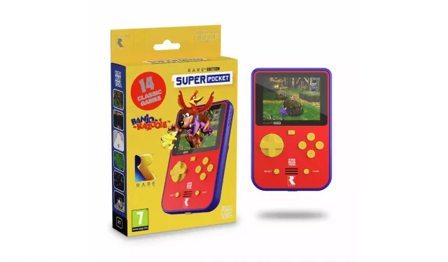 Retro herní konzole HyperMegaTech Super Pocket (Rare Edition)