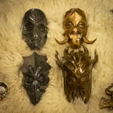 Sada sběratelských replik The Elder Scrolls V: Skyrim - Dragon Priest Masks (4 ks)