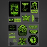 Samolepky Stranger Things - Decals Glow in Dark