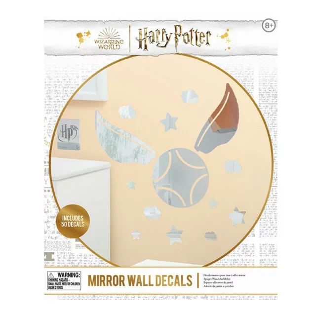 Samolepky Harry Potter - Golden Snitch zrcadlo (50 ks)