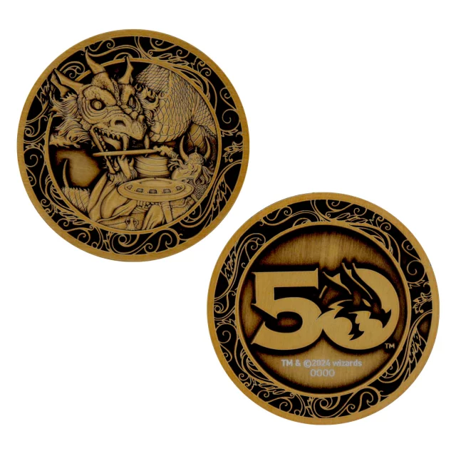 Sběratelská mince Dungeons & Dragons - 50th Anniversary Limited Edition