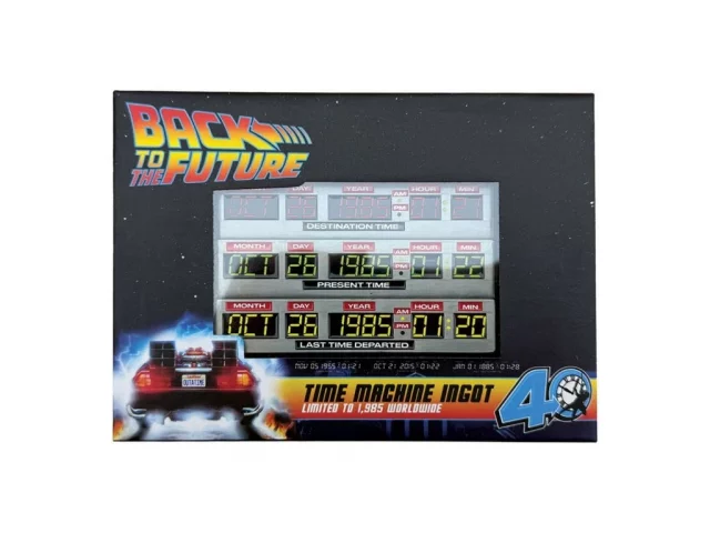 Sběratelská plaketka Back To The Future - 40th Anniversary Time Circuits Limited Edition