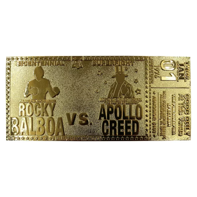 Sběratelská plaketka Rocky - Bicentennial Superfight Ticket Limited Edition