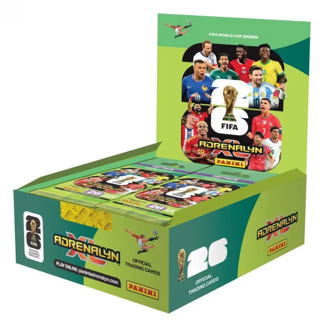 Sběratelské karty FIFA World Cup 2026 - Adrenalyn XL Fatpack Box (10 balíčků)