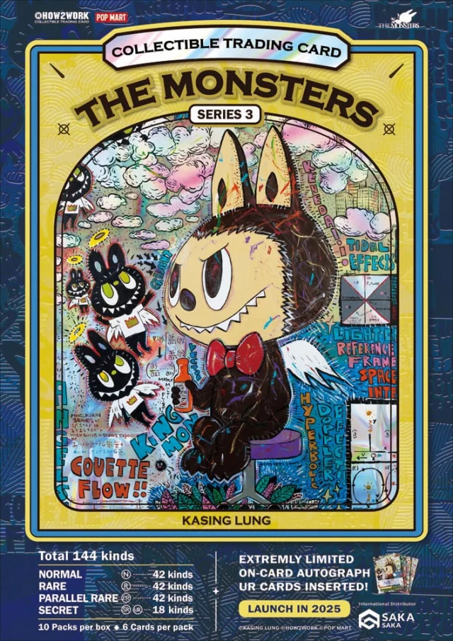 Sběratelské karty Labubu - The Monsters Series 3 (6 karet)