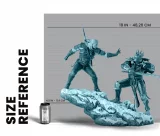 Socha Zaklínač - Geralt vs Eredin 1/6 (PureArts)
