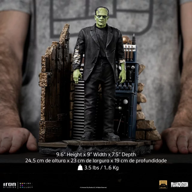 Soška Universal Monsters - Frankenstein's Monster Deluxe Art Scale 1/10 (Iron Studios)