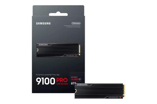 SSD disk pro konzoli PlayStation 5 - Samsung SSD 9100 PRO 8TB s chladičem