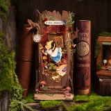 Stavebnice Alice in Wonderland - zarážka na knihy Fall Into Wonder (dřevěná)
