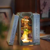 Stavebnice - zarážka na knihy Falling Sakura (dřevěná)