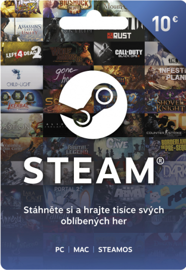 Steam - Naplnění peněženky 10 EUR (DIGITAL)